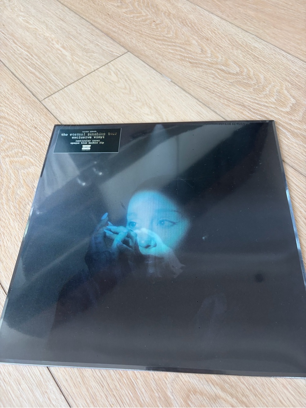Ariana Grande Eternal Sunshine Brighter Days Ahead Opaque Blue Marble vinyl